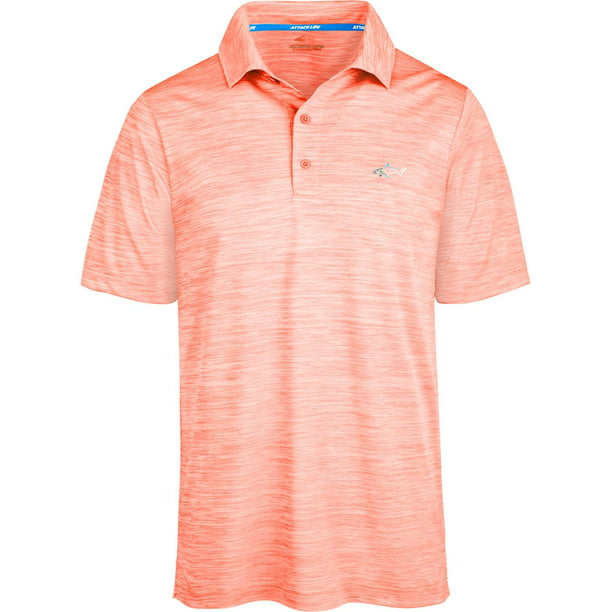 Attack Life by Greg Norman Mens White Printed Collar Polo Shirt S BHFO 9413 